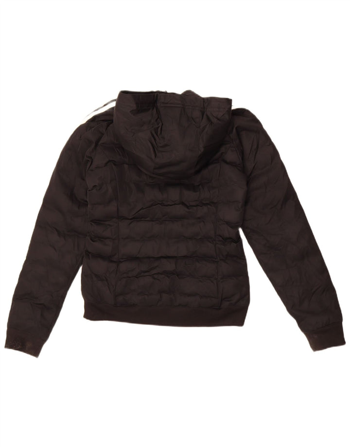 Jachetă căptușită cu glugă Adidas pentru femei UK 6 XS poliester negru