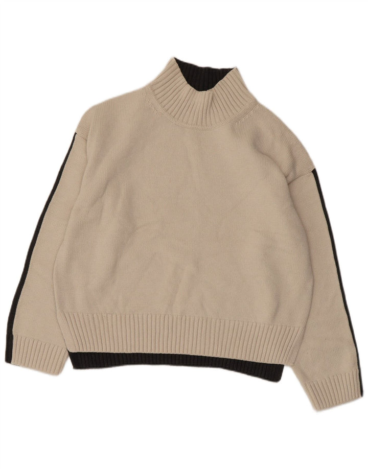 MARKS & SPENCER Pulover cu gât țestoasă pentru femei UK 14 Medium White
