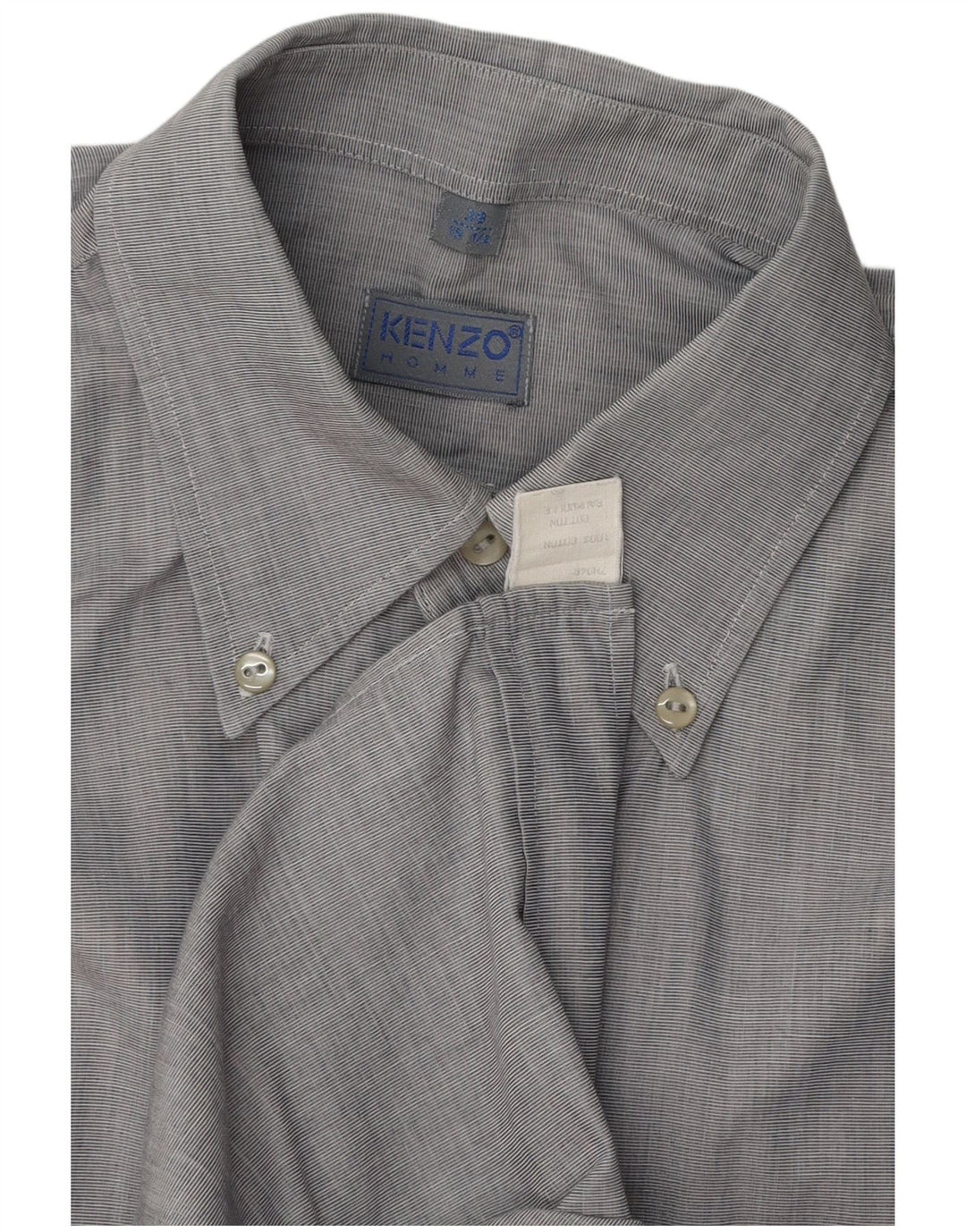 Cămașă Kenzo pentru bărbați Mărimea 39 15 1/2 bumbac gri mediu
