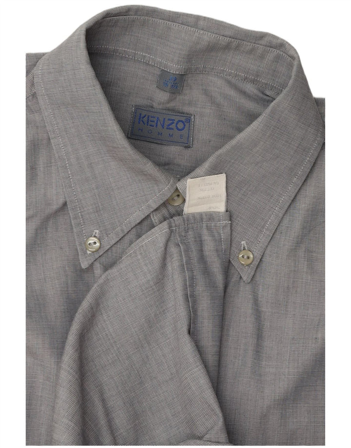 Cămașă Kenzo pentru bărbați Mărimea 39 15 1/2 bumbac gri mediu
