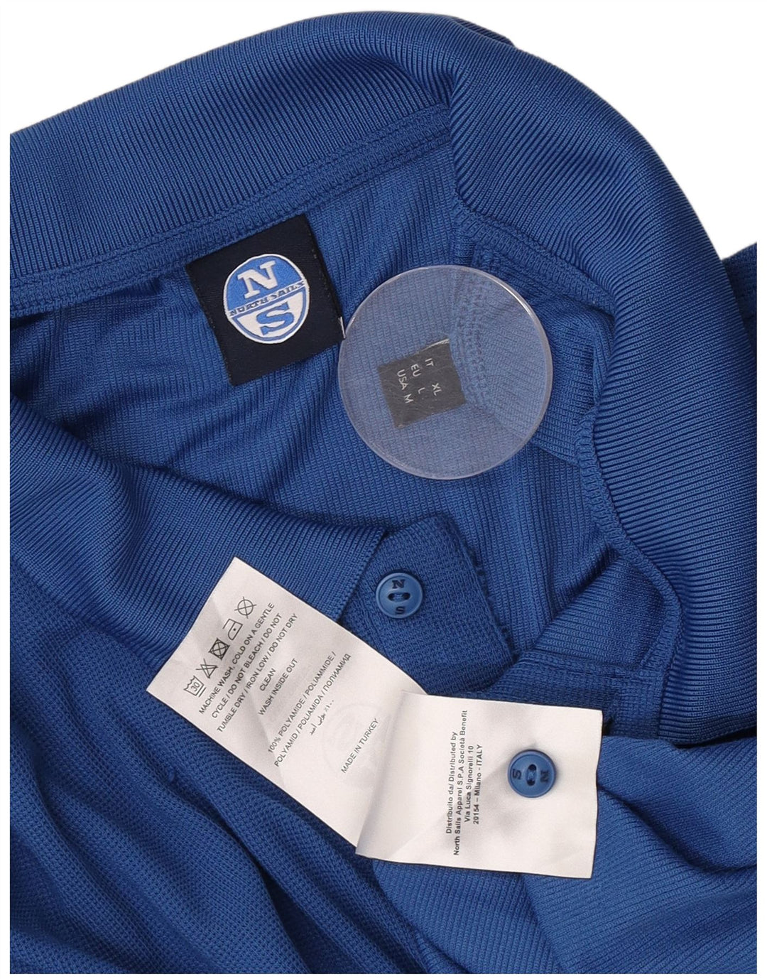 Tricou polo pentru bărbați North Sails Poliamidă albastră mare