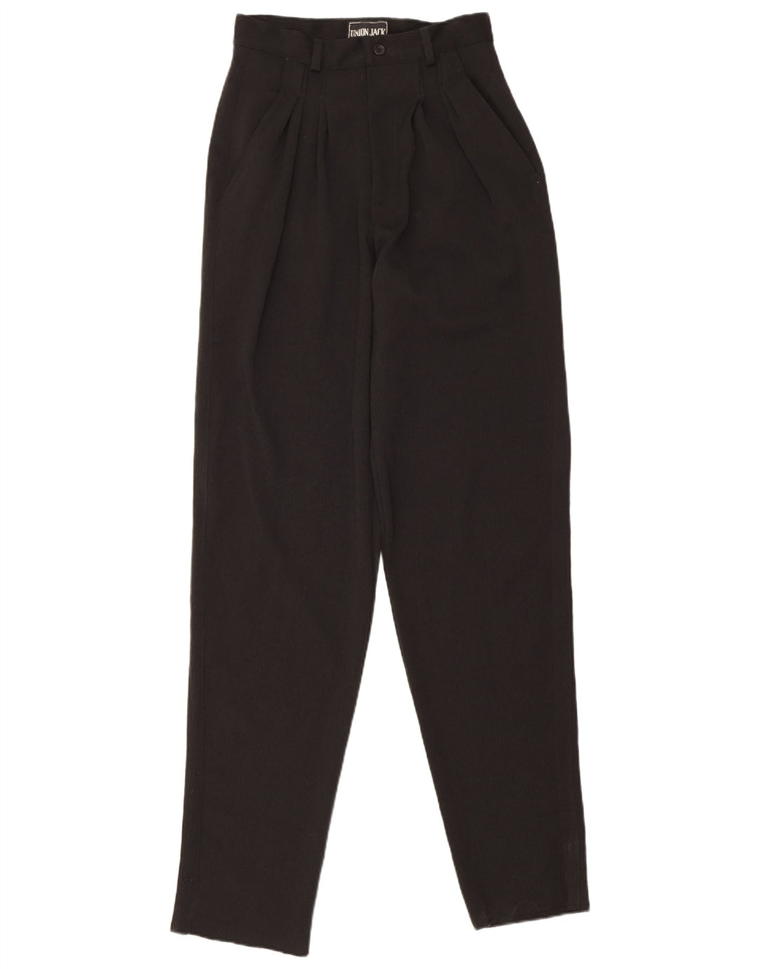 Pantaloni de costum vintage pentru femei IT 44 Medium L26 L35 Poliester negru