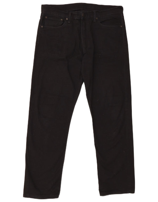 LEVI'S Blugi 504 drepti pentru bărbați W36 L32 bumbac negru