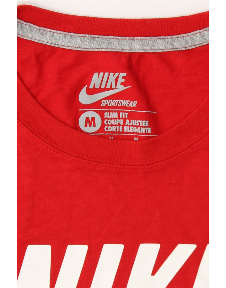 Tricou grafic pentru bărbați Nike Slim Fit Top Medium Red