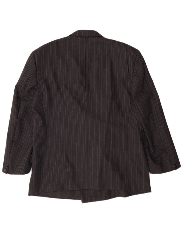 Blazer pentru bărbați UNGARO IT 54 2XL Black Pinstripe Classic