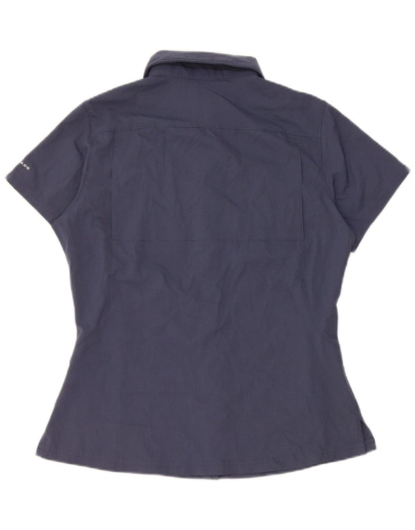 Cămașă cu mânecă scurtă Columbia Omni-Shade pentru femei UK 6 XS bleumarin Check