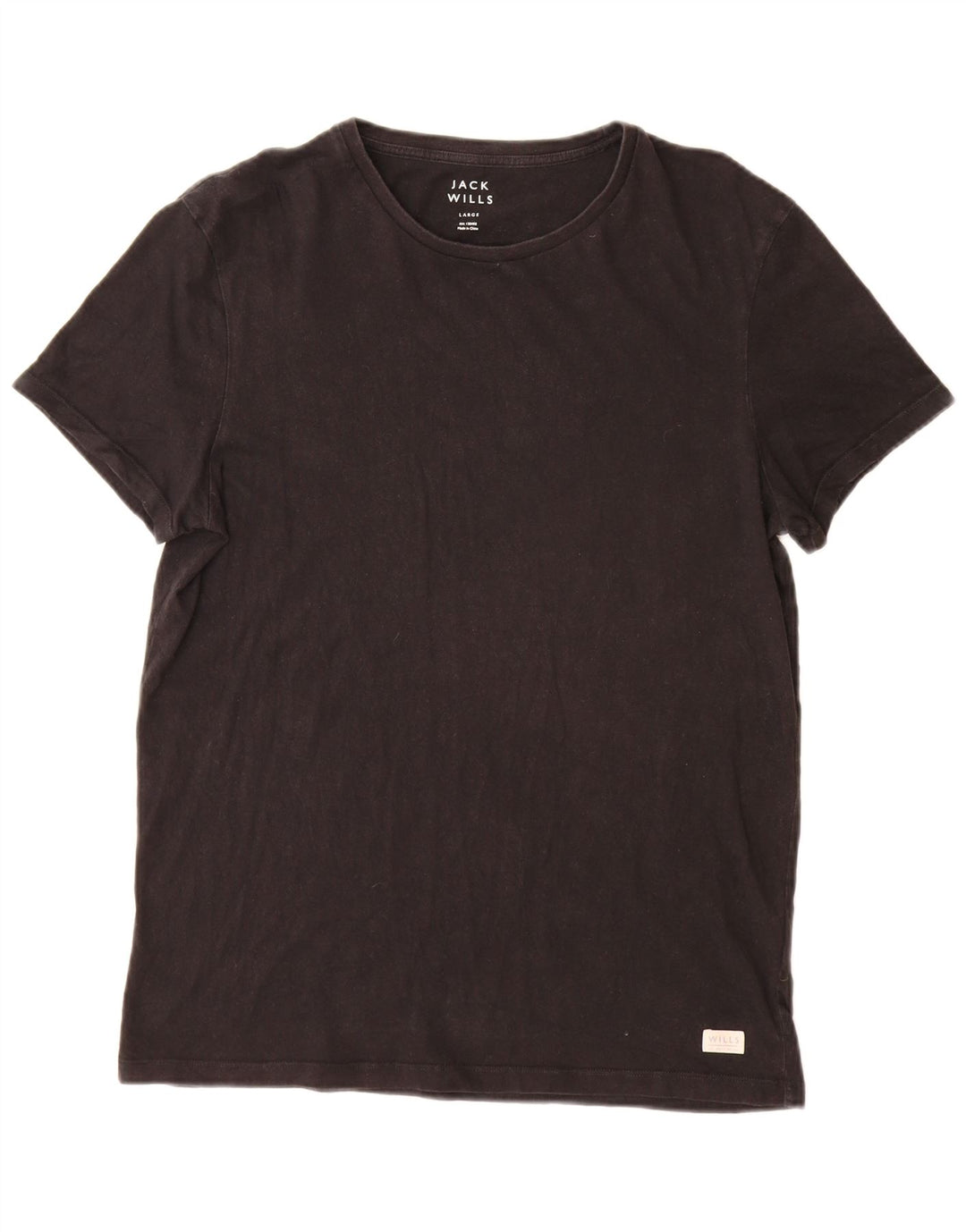 Tricou Jack Wills pentru femei Top UK 16 Large Black Bumbac