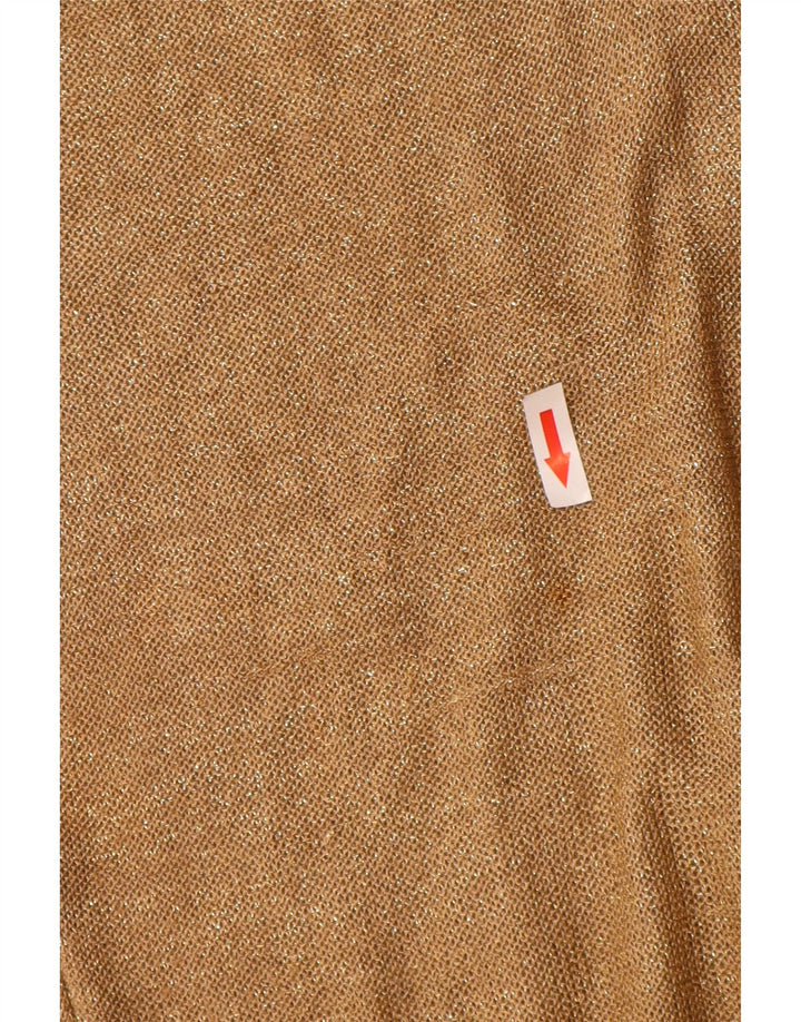 Bluză Vintage pentru femei UK 10 Small Gold