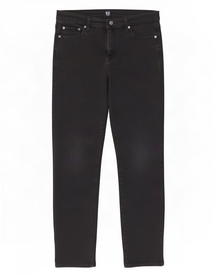 Blugi drepti pentru femei Gap W31 L30 bumbac negru