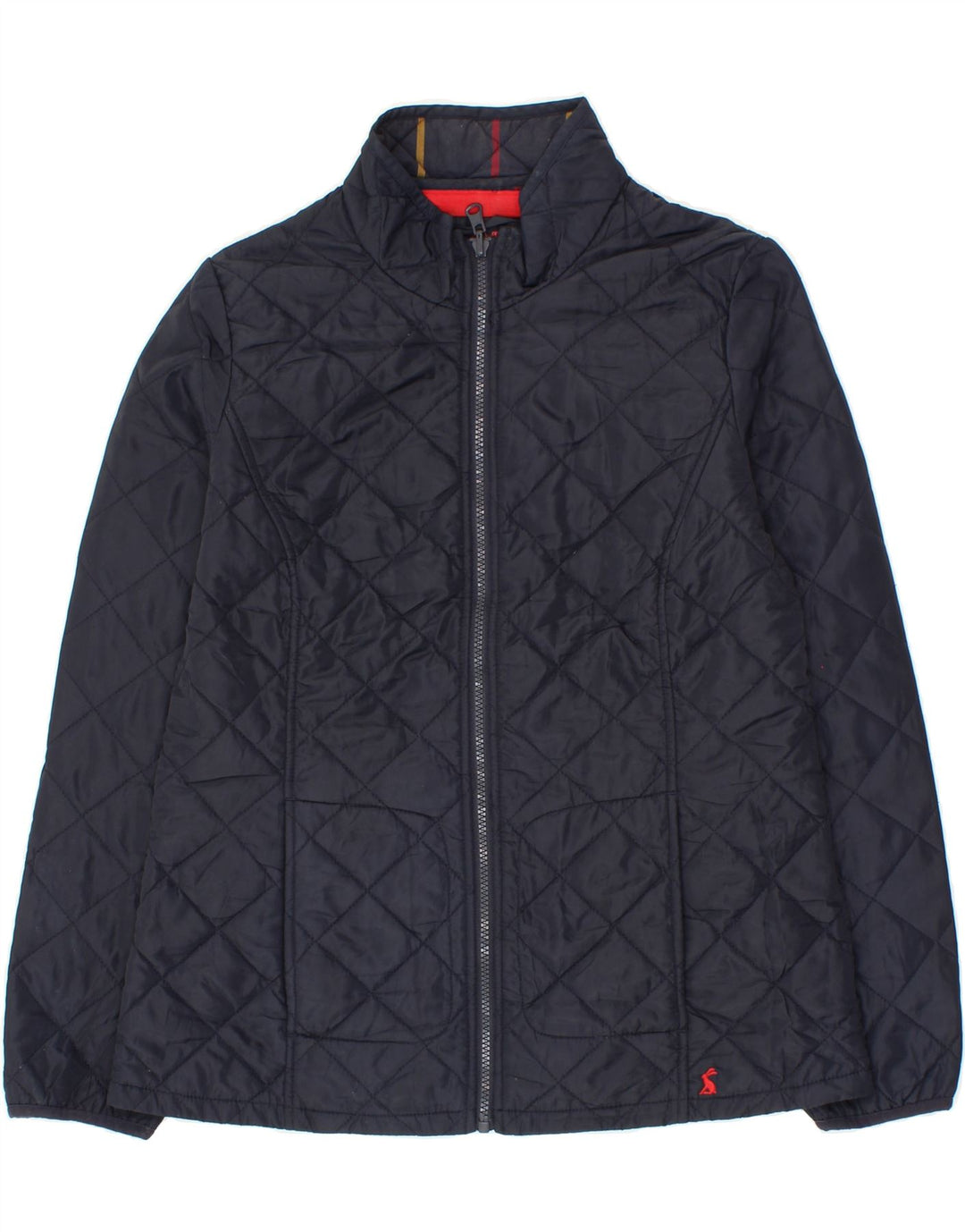 JOULES Womens Quilted Jacket UK 10 Small  Navy Blue Polyester Vintage Joules and Second-Hand Joules from Messina Hembry 