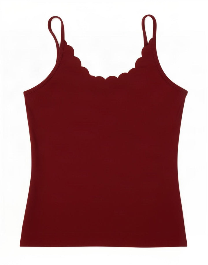 Cami Top pentru femei Ellesse UK 12 Medium Maroon Poliamidă