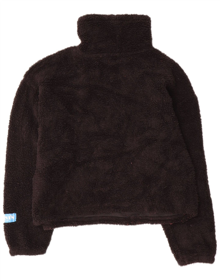 Pulover supradimensionat din lână Levi's pentru femei UK 6 XS Poliester negru
