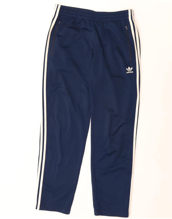 Pantaloni de trening Adidas pentru bărbați UK 14 Poliester mediu albastru bleumarin