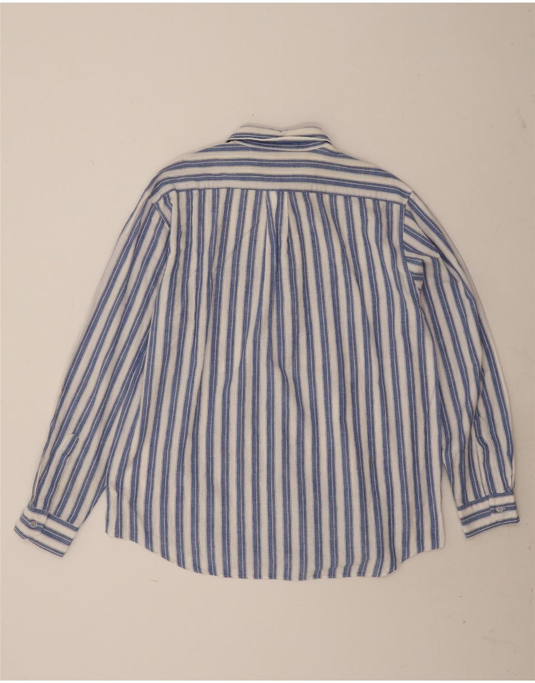 Cămașă Vintage pentru bărbați XL Bumbac cu dungi albastre