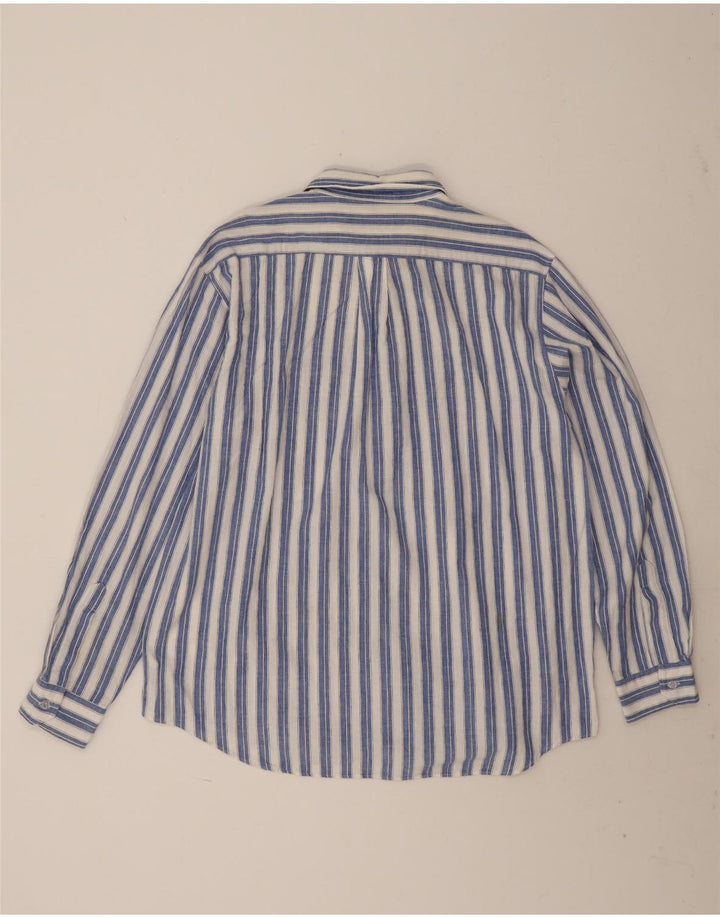 Cămașă Vintage pentru bărbați XL Bumbac cu dungi albastre