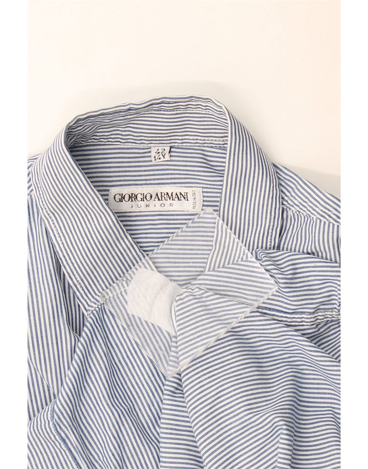 Cămașă pentru băieți Giorgio Armani 13-14 ani, albastru cu dungi