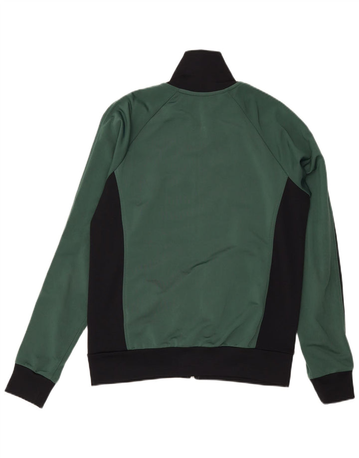Jachetă de top pentru trening grafic Converse pentru femei UK 14 Medium Green Colorblock