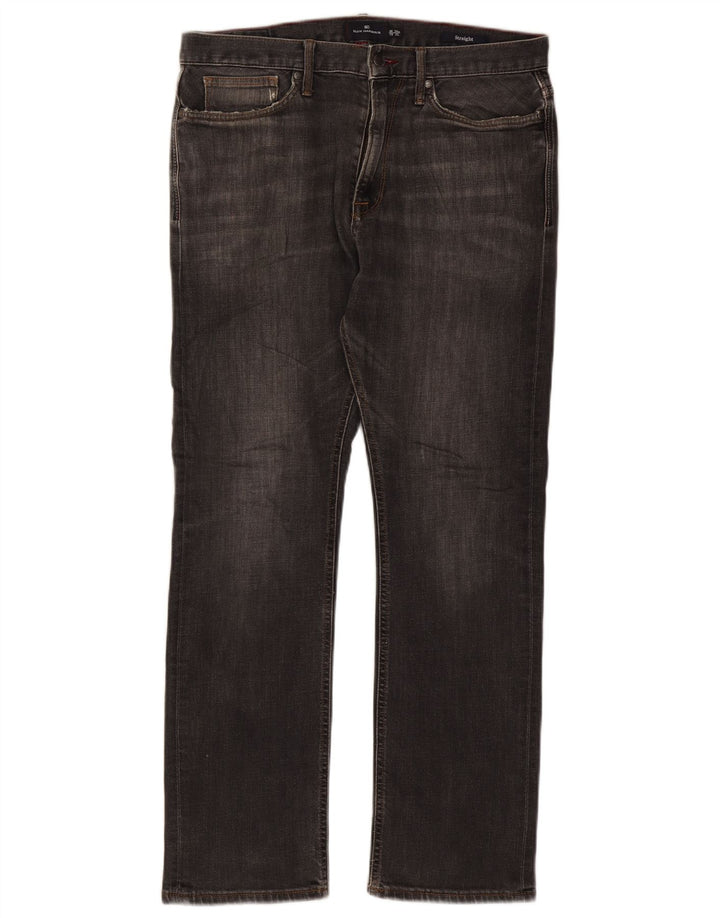 Blugi drepți pentru bărbați Marks & Spencer Blue Harbour W34 L29 bumbac gri