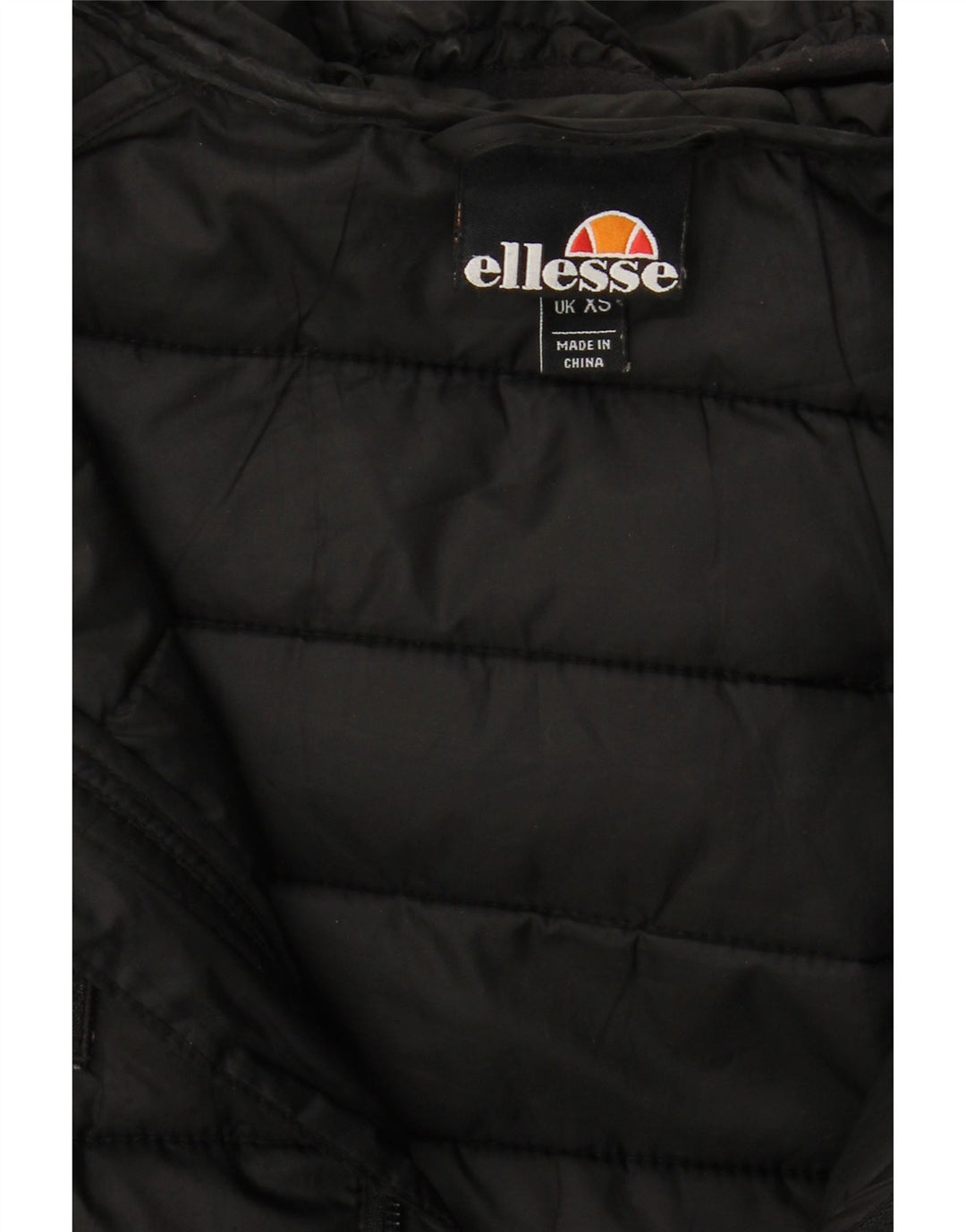 ELLESSE Jachetă căptușită cu glugă pentru bărbați UK 34 XS Poliester negru