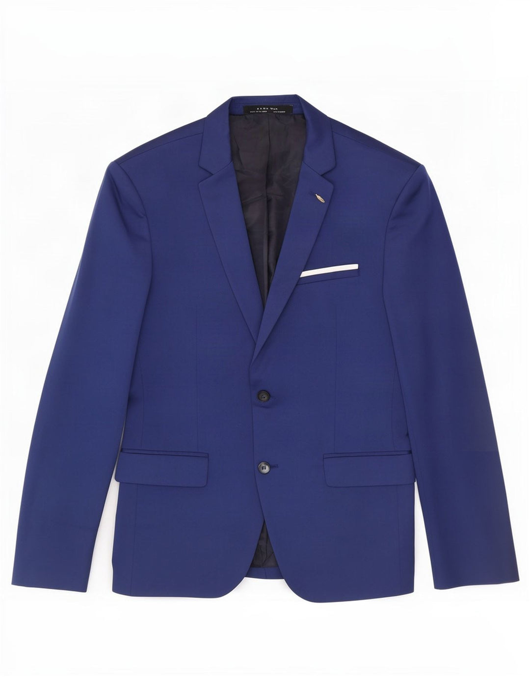 Blazer pentru bărbați Zara cu 2 nasturi EU 52 Mare Albastru