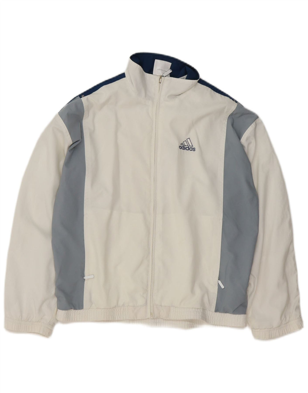 Jachetă de trening pentru băieți Adidas 11-12 ani, alb, poliester