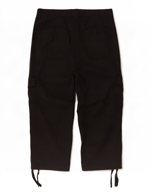Marks & Spencer Pantaloni cargo cargo pentru femei UK 14 Large W32 L23 Black