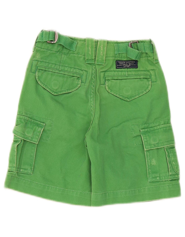 Pantaloni scurți cargo Polo Ralph Lauren pentru bebeluși 18-24 luni W22 bumbac verde