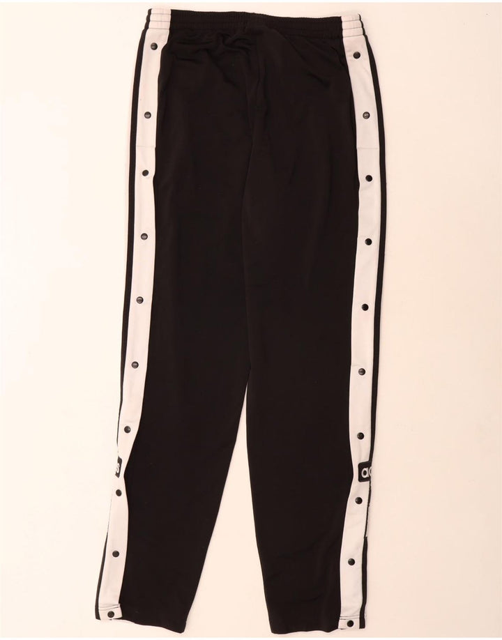 Pantaloni de trening grafic ADIDAS pentru bărbați, negru mediu, poliester bloc de culoare