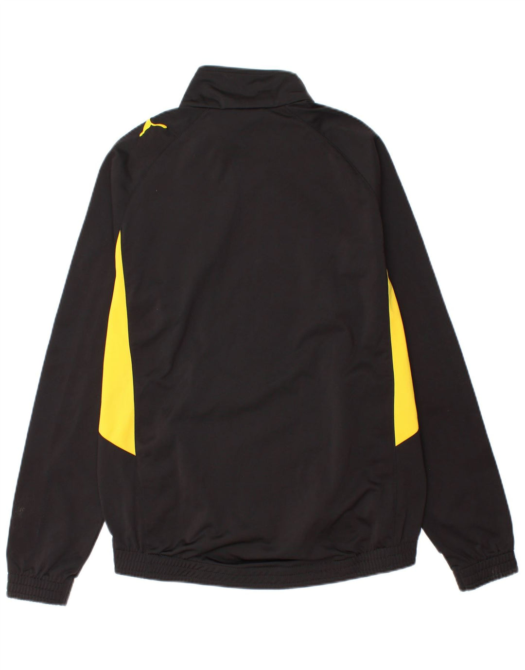 Jachetă de top Puma pentru bărbați cu grafică din poliester color bloc negru