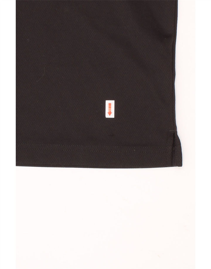 KAPPA Boys Polo Shirt 7-8 Years Medium Black Polyester Vintage Kappa and Second-Hand Kappa from Messina Hembry 