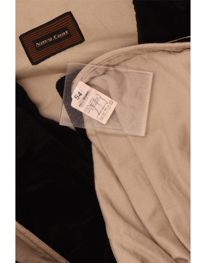 Jachetă bleumarin Jachetă din velur pentru bărbați IT 54 2XL Bumbac negru