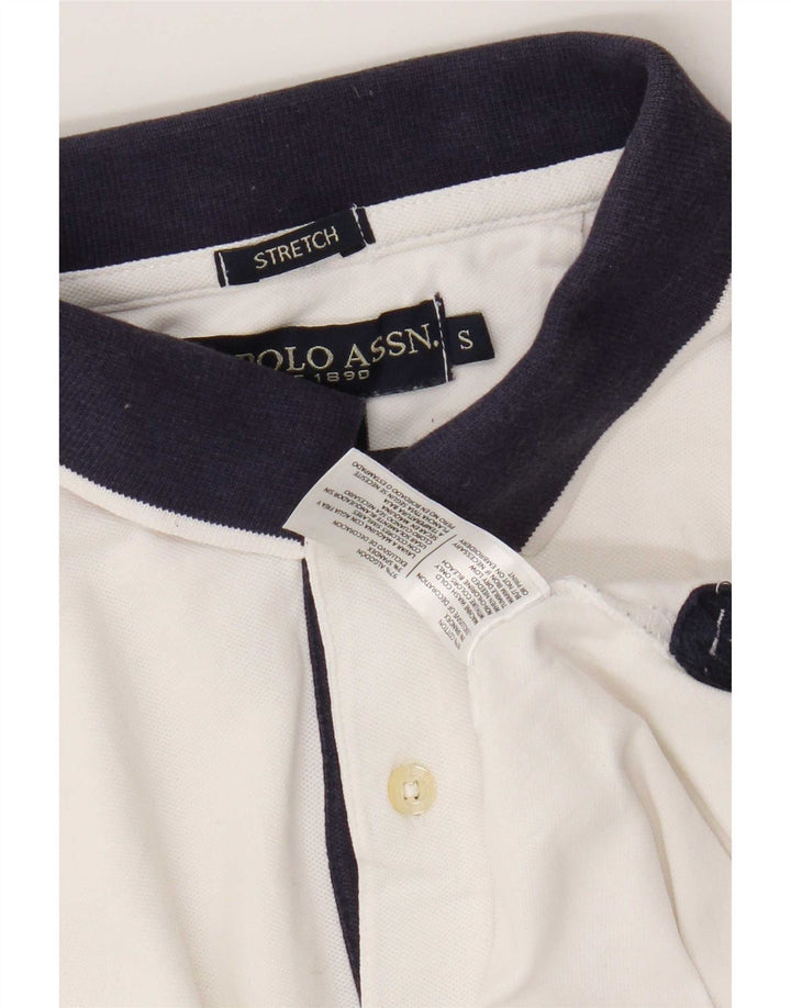U.S. Polo Assn. Cămașă pentru bărbați, mică, albă, din bumbac color bloc