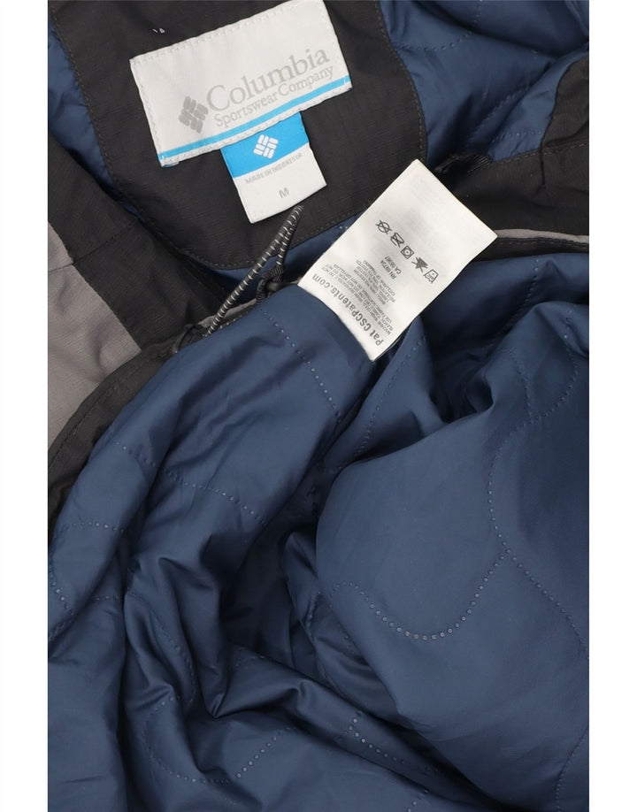 Jachetă de vânt cu glugă Columbia pentru bărbați UK 38 Medium Gri Colorblock