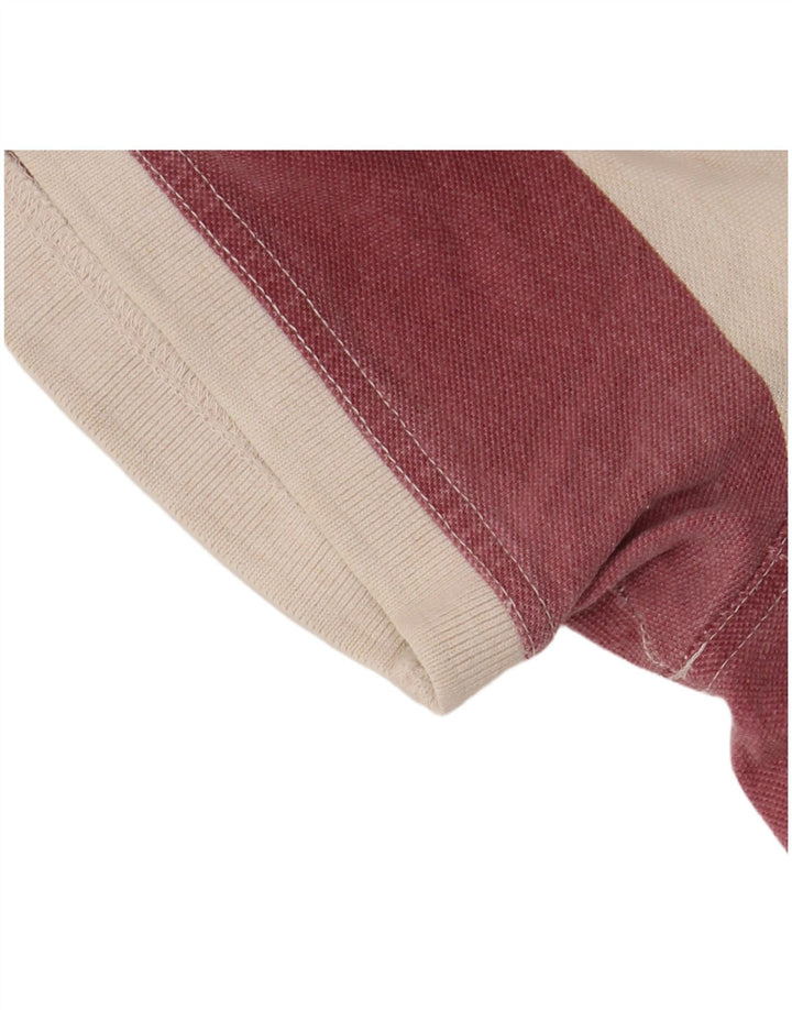 Tricou polo pentru bărbați Fat Face XL, bumbac cu dungi maro