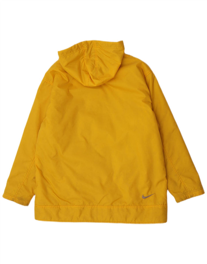 Jachetă reversibilă cu glugă Nike pentru bărbați UK 38, nailon galben mediu