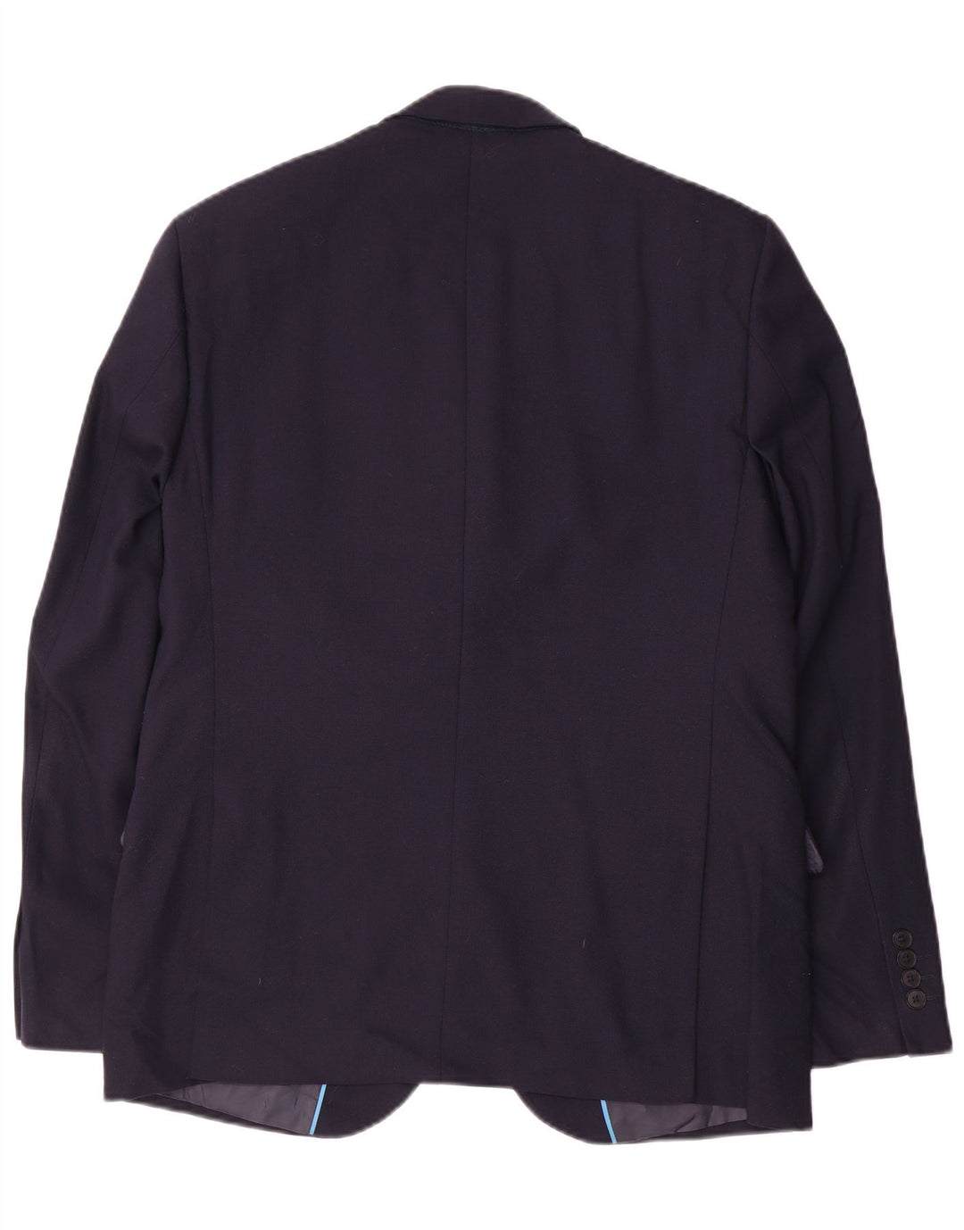 Jachetă pentru bărbați Marks & Spencer, subțire, cu 2 nasturi, UK 42 XL Lână bleumarin