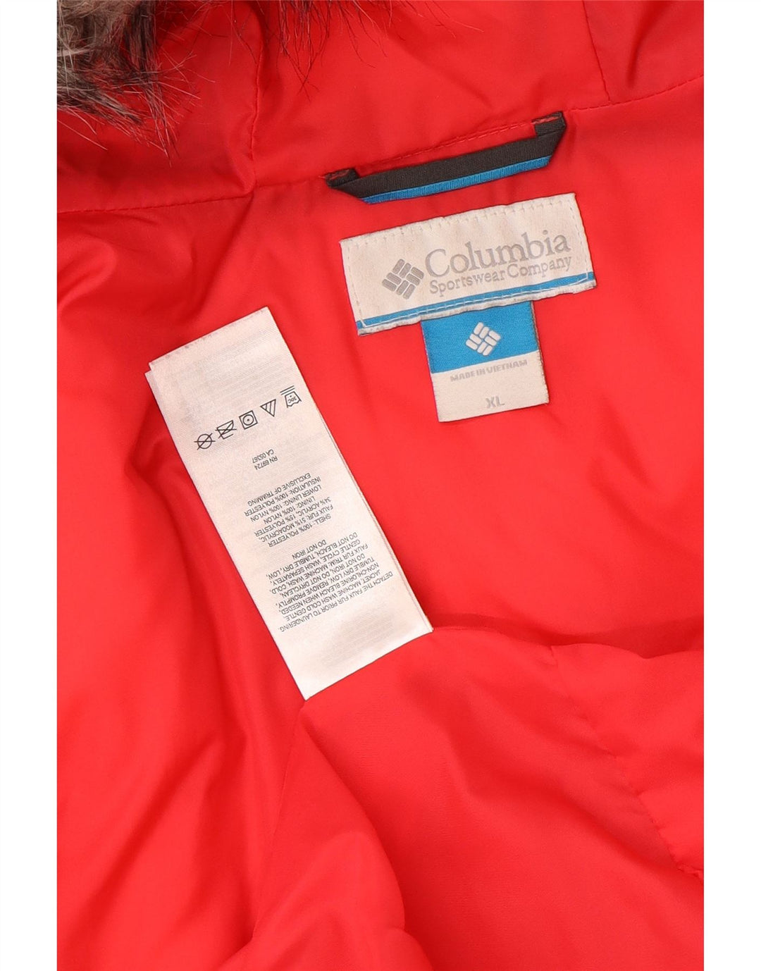 Jachetă căptușită cu glugă Columbia pentru femei UK 18 XL poliester negru