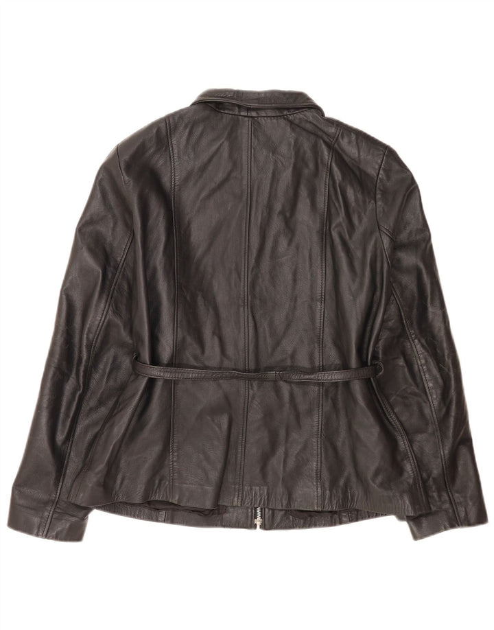 Jachetă de piele pentru femei Pellicceria UK 14 Medium Black