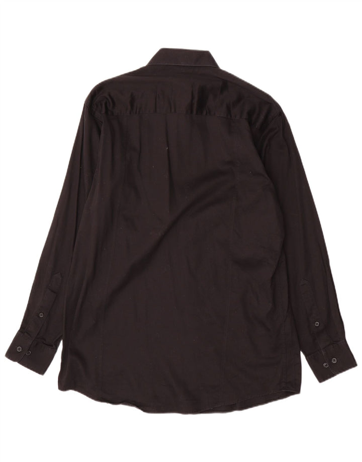 Cămașă Calvin Klein pentru bărbați, mărime 15 1/2, bumbac negru mediu