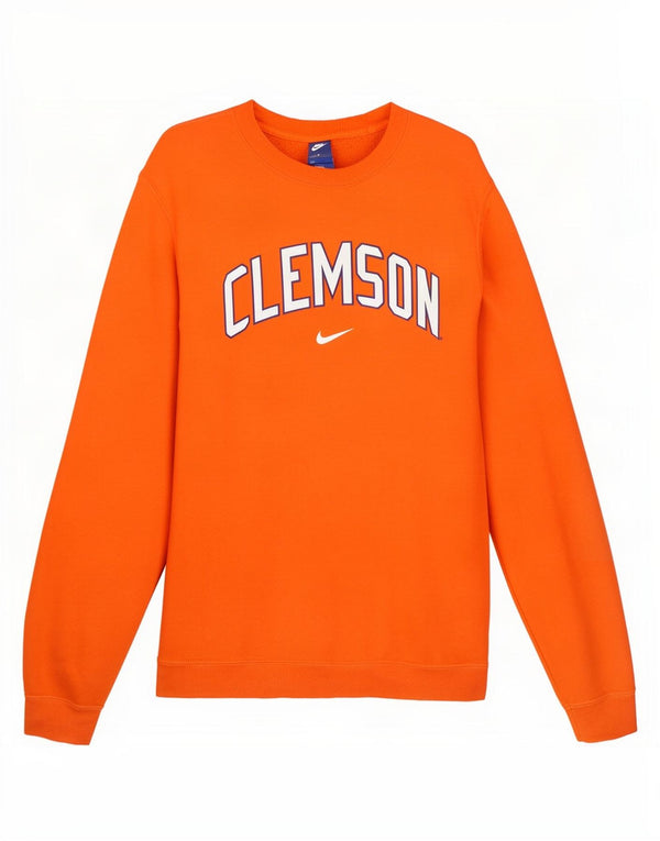 Pulover Nike Clemson Graphic pentru bărbați, bumbac portocaliu mediu