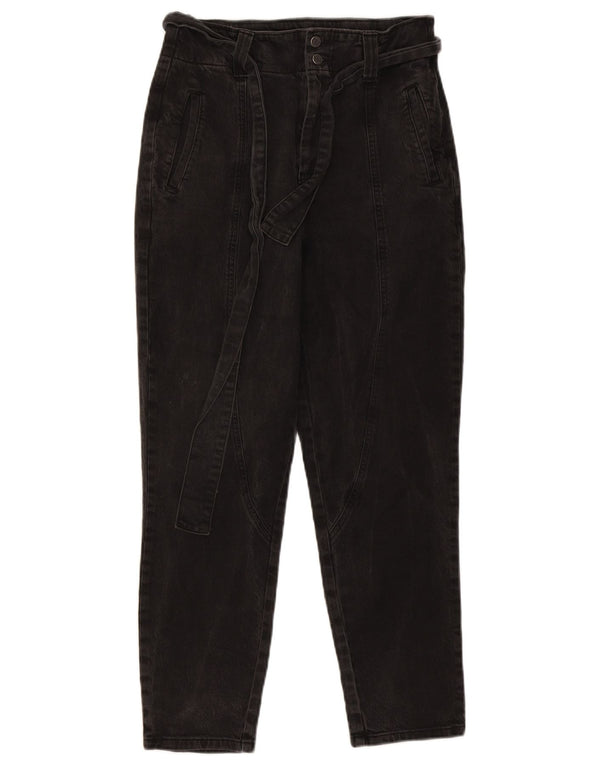 Reiss Womens High Rise Tapered Jeans W28 L27 Black Cotton