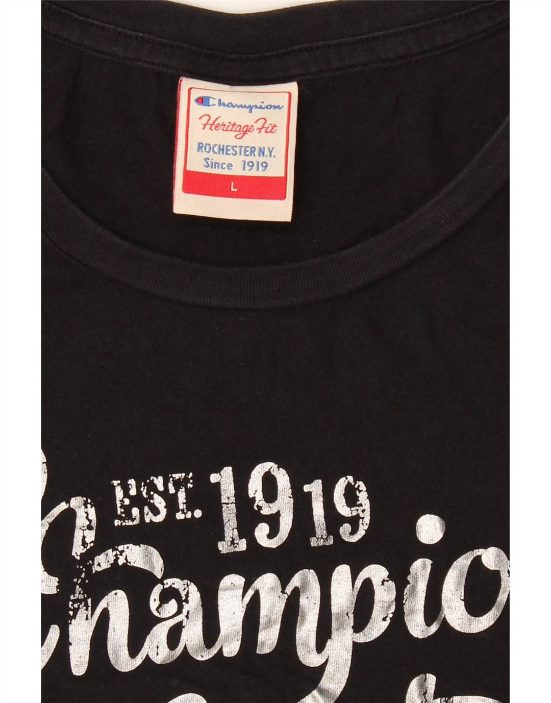 Womens Graphic T-Shirt Top UK 14 Large Vintage Champion and Second-Hand Champion from Messina Hembry 