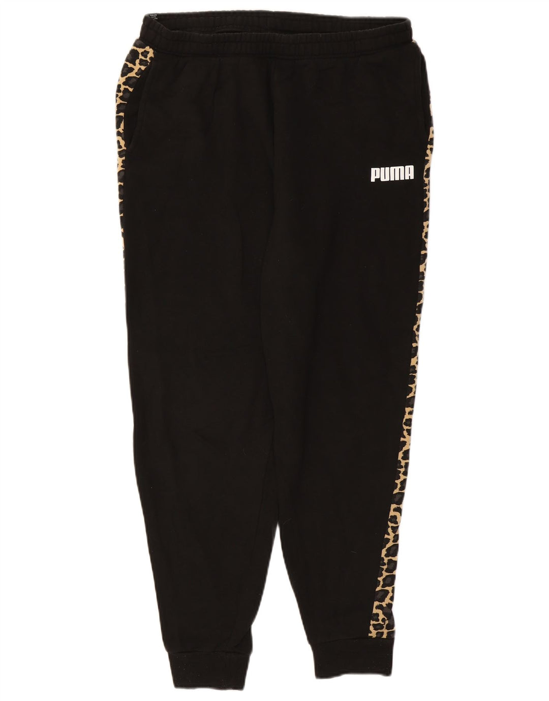 Pantaloni de trening PUMA pentru femei Pantaloni de jogging UK 14 Large Black Animal Print