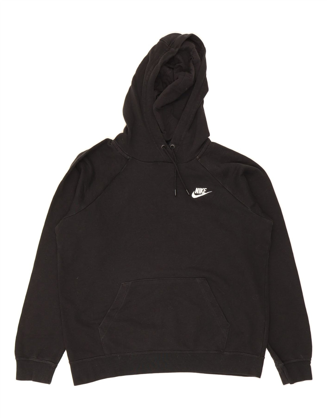 NIKE Womens Hoodie Jumper UK 14 Medium Black Cotton Vintage Nike and Second-Hand Nike from Messina Hembry 