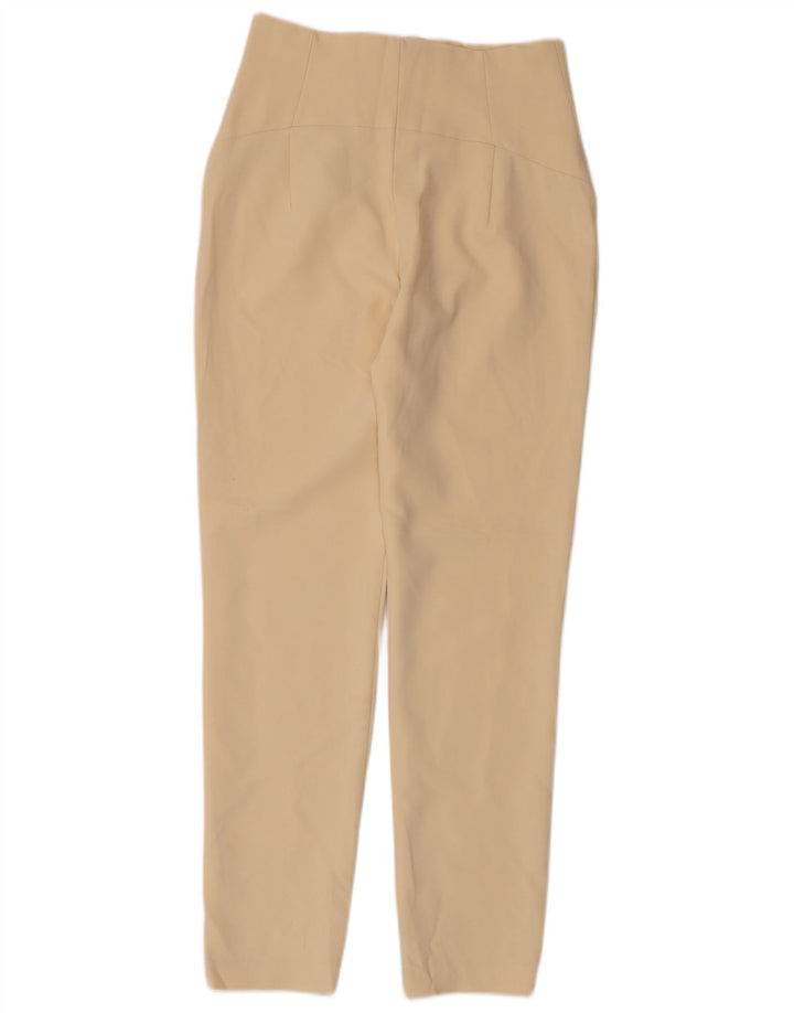 Pantaloni skinny pentru femei Zara Mici L26 L28 Bej Poliester