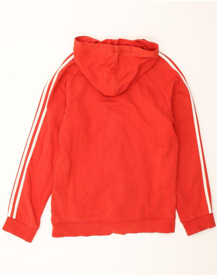 Pulover Adidas pentru bărbați, cu fermoar, bumbac, roșu
