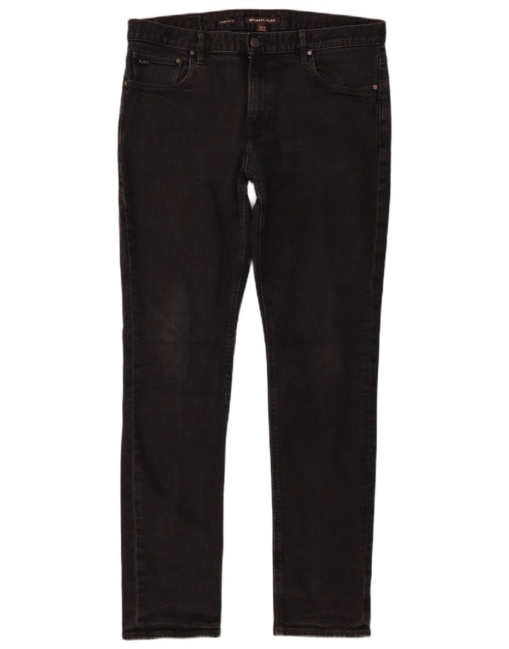 Blugi slim pentru bărbați Michael Kors W34 L32 bumbac negru