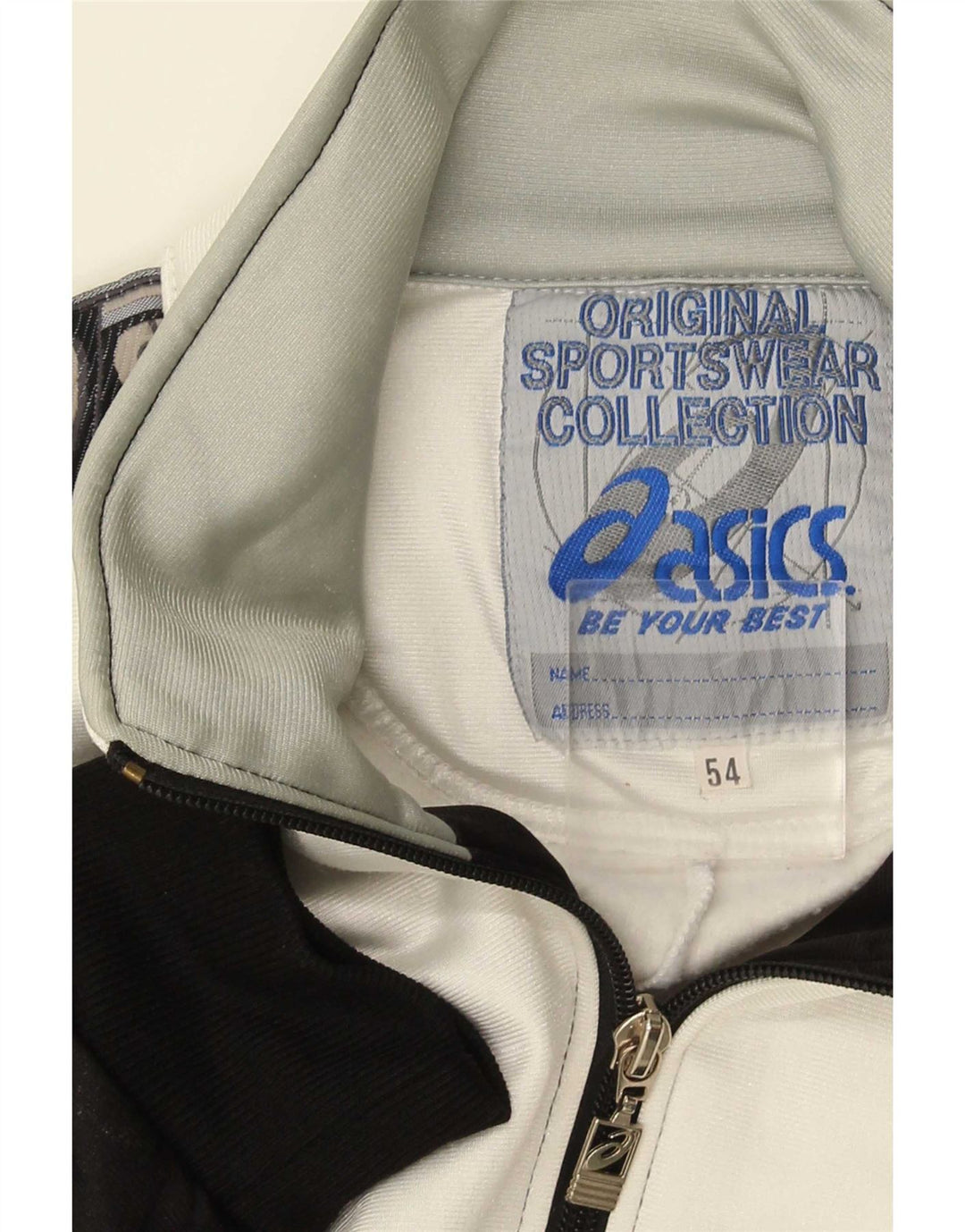 Jachetă de top pentru trening grafic Asics pentru bărbați, IT 54 XL, negru, bloc de culoare