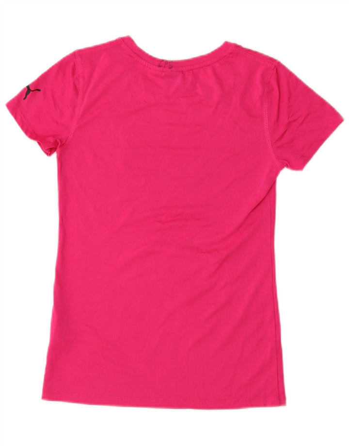 Tricou grafic PUMA Fete Top 12-13 ani Poliester roz mare