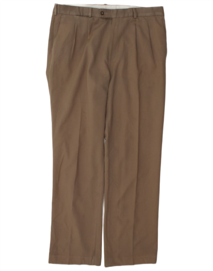 Pantaloni de costum pentru bărbați Farah L36 L32 bej